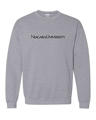 Niagara University Crewneck Sweatshirt - Sport Grey