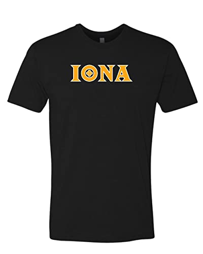 Iona University Iona Logo Soft Exclusive T-Shirt - Black