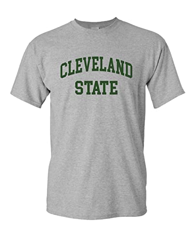 Cleveland State 1 Color T-Shirt - Sport Grey