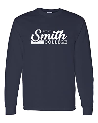 Vintage Smith College Long Sleeve Shirt - Navy