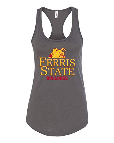 Ferris State Bulldogs Half Head Tank Top - Dark Grey