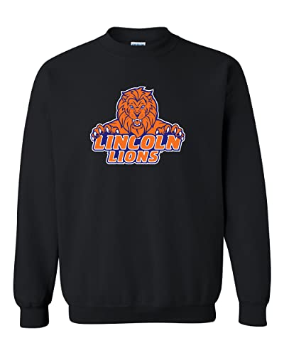 Lincoln University Full Color Crewneck Sweatshirt - Black