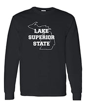 Load image into Gallery viewer, Lake Superior State Long Sleeve T-Shirt - Black
