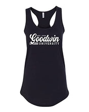 Load image into Gallery viewer, Vintage Goodwin University Ladies Tank Top - Black
