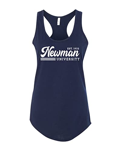Vintage Newman University Ladies Tank Top - Midnight Navy