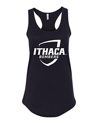 Ithaca College Bombers Ladies Tank Top - Black