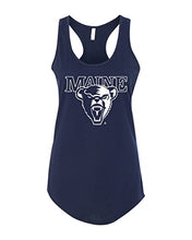 Load image into Gallery viewer, University of Maine 1 Color Mascot Ladies Tank Top - Midnight Navy
