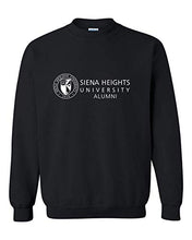 Load image into Gallery viewer, Siena Heights Alumni White Logo Crewneck Sweatshirt - Black
