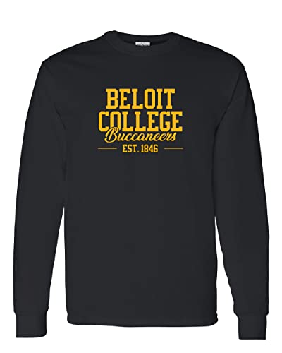 Beloit College Buccs Long Sleeve Shirt - Black