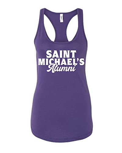 Saint Michael's College Alumni Ladies Tank Top - Purple Rush