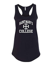 Load image into Gallery viewer, Saint Mary&#39;s College White Logo Ladies Tank Top - Black
