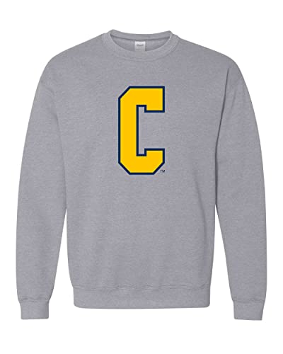Coppin State University C Crewneck Sweatshirt - Sport Grey