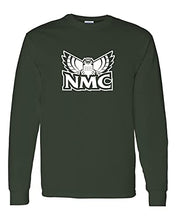 Load image into Gallery viewer, Northwestern Michigan Hawk Owls Long Sleeve T-Shirt - Forest Green
