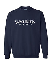 Load image into Gallery viewer, Washburn University 1 Color Crewneck Sweatshirt - Navy
