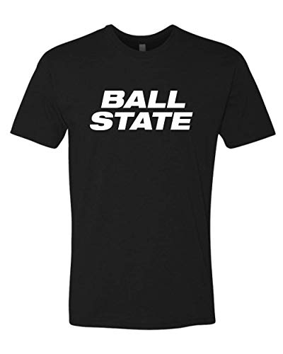 Ball State University Block Letters One Color Exclusive Soft Shirt - Black