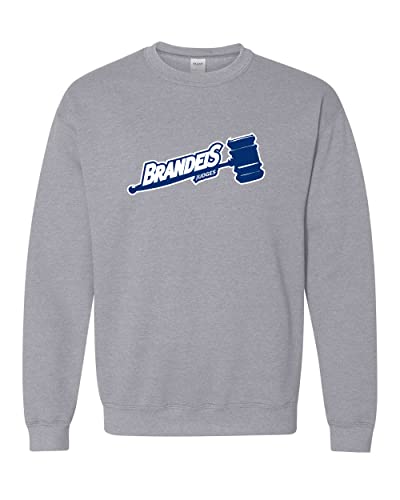 Brandeis University Judges Crewneck Sweatshirt - Sport Grey