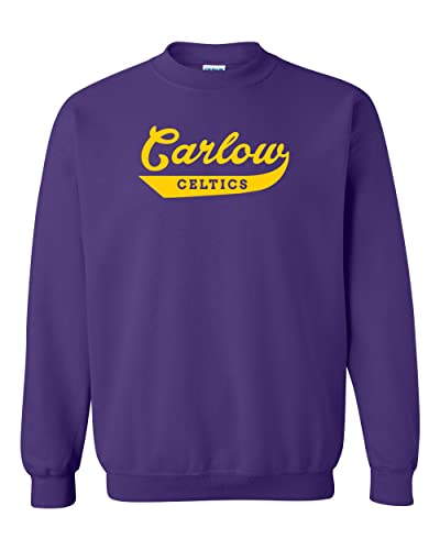 Carlow Celtics Retro Banner Crewneck Sweatshirt - Purple