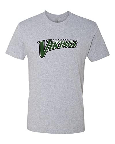 Cleveland State Vikings Full Color Exclusive Soft T-Shirt - Dark Heather Gray