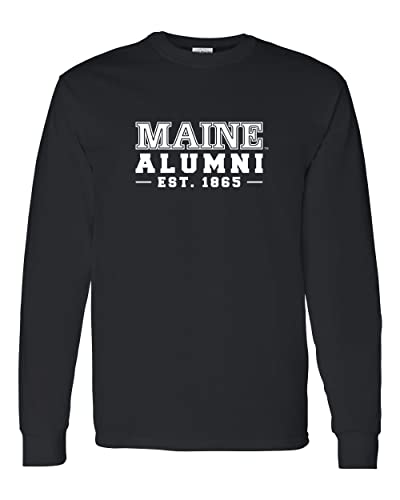 University of Maine Alumni Long Sleeve Shirt - Black