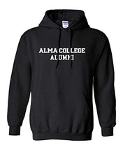 Load image into Gallery viewer, Premium Alma College Alumni 1 Color Text Adult Hooded Sweatshirt Alma College Scotty Student and Alumni Mens/Womens Hoodie - Black

