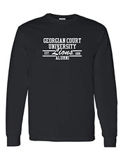 Load image into Gallery viewer, Georgian Court University Alumni Long Sleeve Shirt - Black
