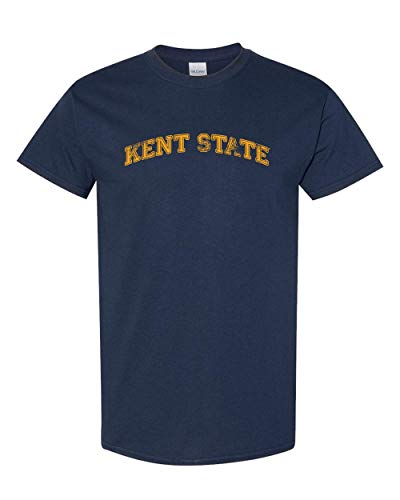 Kent State Block Letters One Color T-Shirt - Navy