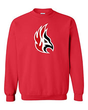 Load image into Gallery viewer, Carthage College Firebird Mascot Crewneck Sweatshirt - Red
