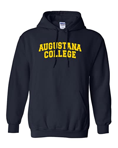 Vintage Augustana College Hooded Sweatshirt - Navy