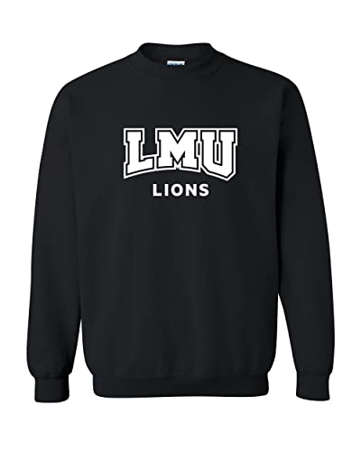 Loyola Marymount University Mascot Crewneck Sweatshirt - Black