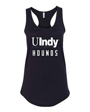 Load image into Gallery viewer, University of Indianapolis UIndy Hounds White Text Tank Top - Black
