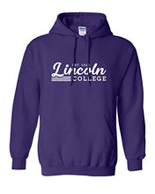 Load image into Gallery viewer, Vintage Lincoln College Est 1865 Hooded Sweatshirt - Purple
