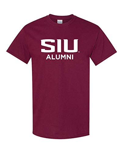 Southern Illinois University Alumni Text One Color T-Shirt - Maroon