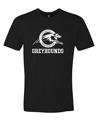 University of Indianapolis Greyhounds White Text Exclusive Soft Shirt - Black