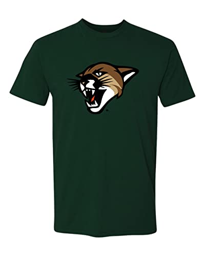 University of Vermont Catamount Head Exclusive Soft Shirt - Forest Green