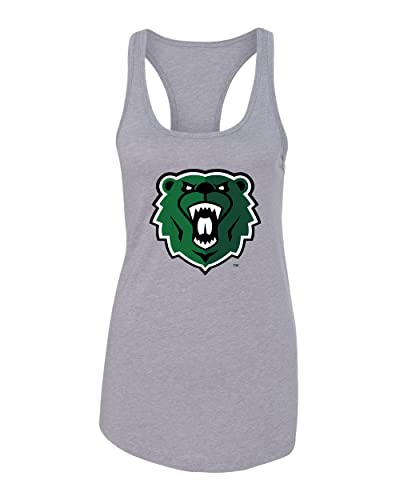 Wisconsin Parkside Bear Head Logo Ladies Tank Top - Heather Grey