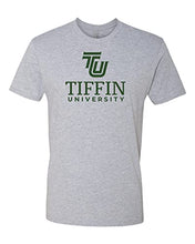 Load image into Gallery viewer, Tiffin University Stacked Text Exclusive Soft T-Shirt - Heather Gray
