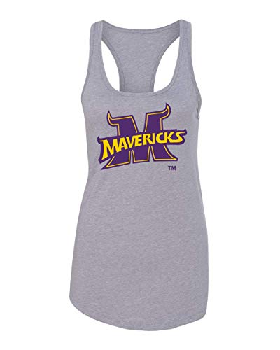 Minnesota State Mankato Mavericks M Logo Tank Top - Heather Grey