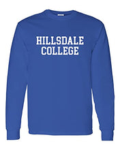 Load image into Gallery viewer, Hillsdale College 1 Color Long Sleeve T-Shirt - Royal
