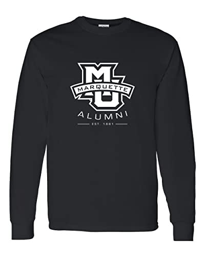 Marquette University Alumni Long Sleeve T-Shirt - Black