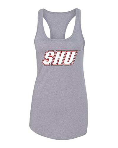 Sacred Heart University SHU Ladies Tank Top - Heather Grey