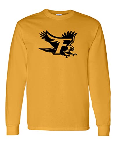 Fitchburg State F Long Sleeve T-Shirt - Gold