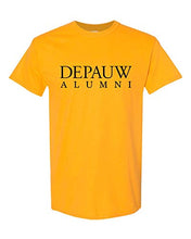 Load image into Gallery viewer, DePauw Alumni Black Text T-Shirt - Gold
