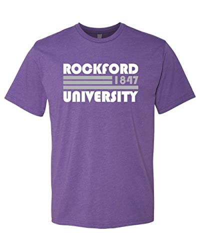 Retro Rockford University Exclusive Soft Shirt - Purple Rush