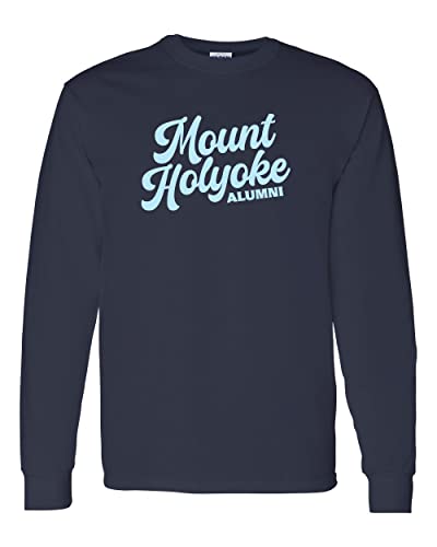 Mount Holyoke College Alumni Long Sleeve Shirt - Navy