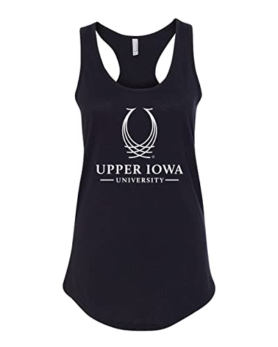 Upper Iowa University 1 Color Ladies Tank Top - Black