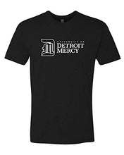 Load image into Gallery viewer, Detroit Mercy DM Text One Color Exclusive Soft Shirt - Black
