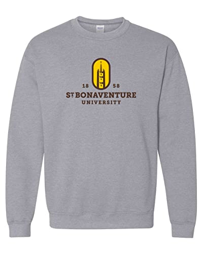St Bonaventure University Crewneck Sweatshirt - Sport Grey