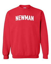 Load image into Gallery viewer, Newman University Block Crewneck Sweatshirt - Red
