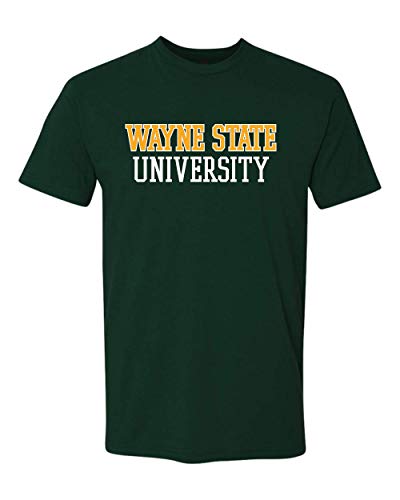 Wayne State University Two Color Exclusive Soft Shirt - Forest Green
