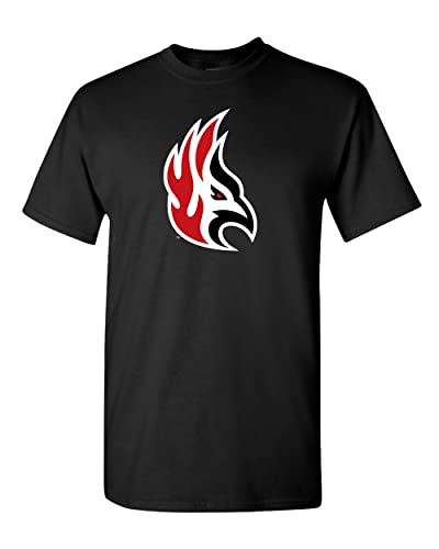 Carthage College Firebird Mascot T-Shirt - Black